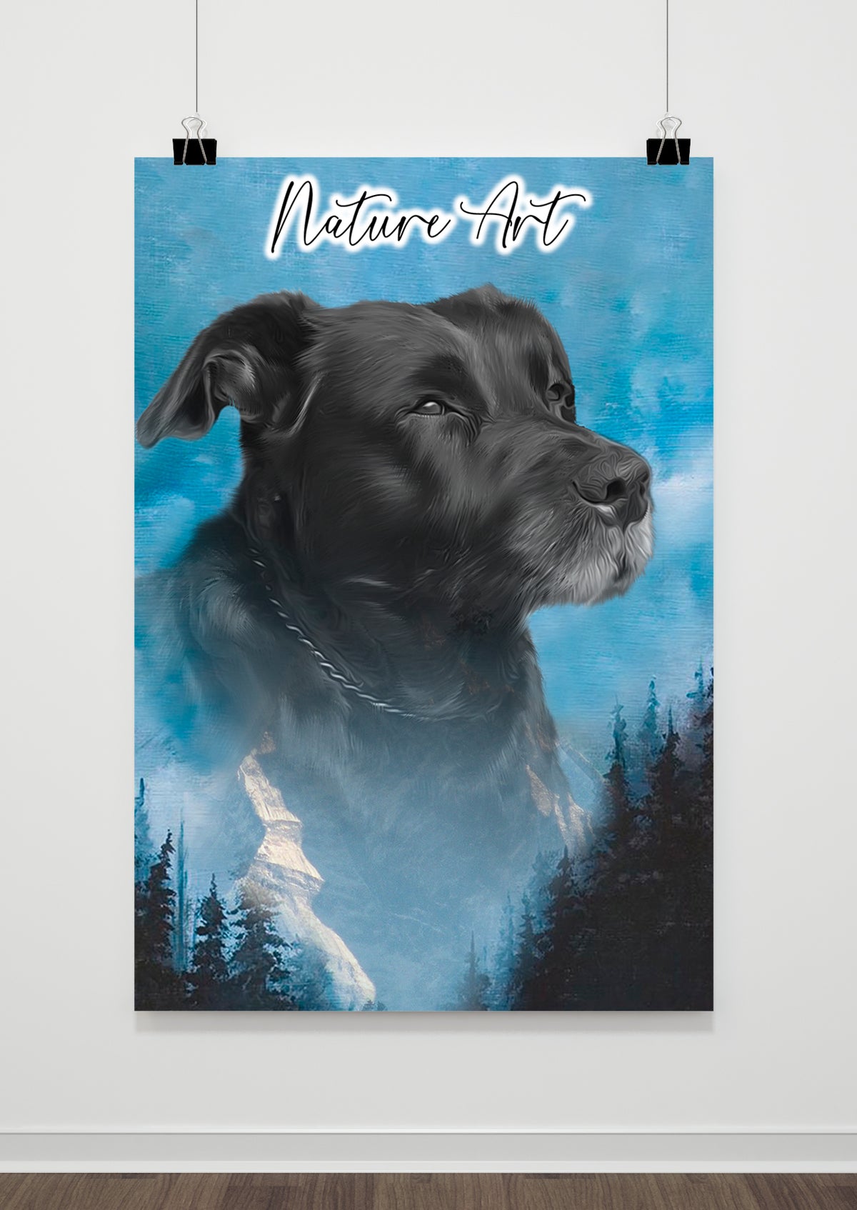 Nature Art Work Pet custom Pet Artwork Pet portriat-Furrandcrown