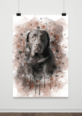 Watercolor Art Work Pet custom Pet Artwork Pet portriat-Furrandcrown